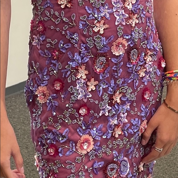 Primavera beaded homecoming dress, style 1937 - Picture 3 of 7